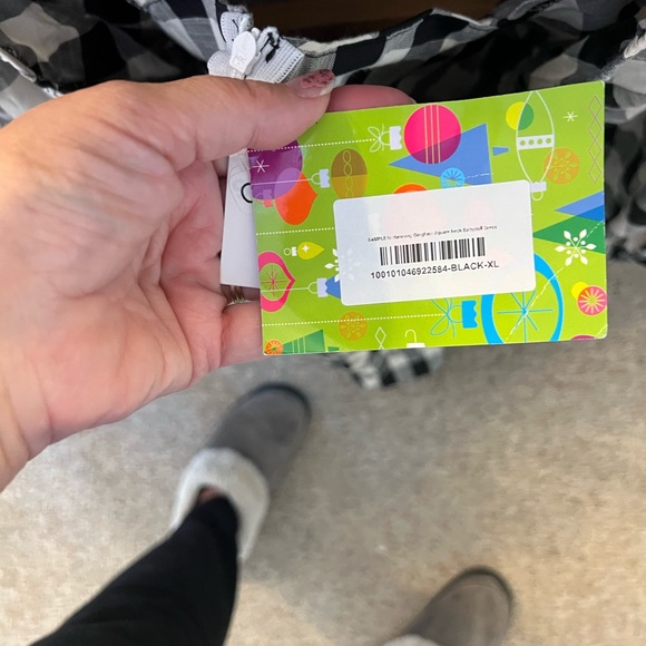 Adorable In harmony gingham Square neck, baby doll dress. Size XL - Picture 4 of 8